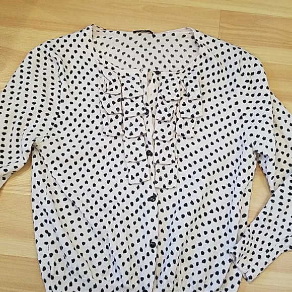 J. Crew Sweaters - Adorable pale pink polka dot cardi